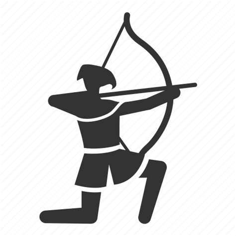 Archer Archery Arrow Bowman Infantry Medieval Shoot Icon