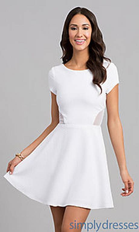 White Dresses Juniors Natalie