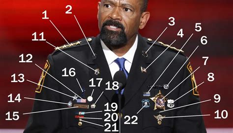 Heres What The Pins That Sheriff Clarke Wears Actually Mean The