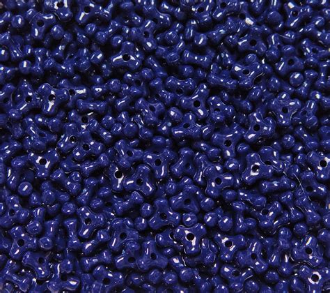 Opaque Navy Blue Tri Beads 500pc Tri075