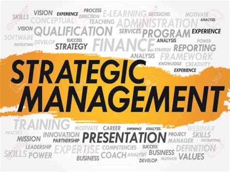 Strategic Management | DEPARTMENT OF BUSINESS ADMINISTRATION