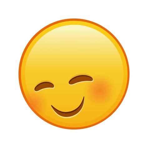 Smiling Face With Laughing Eyes Large Size Of Yellow Emoji Smile