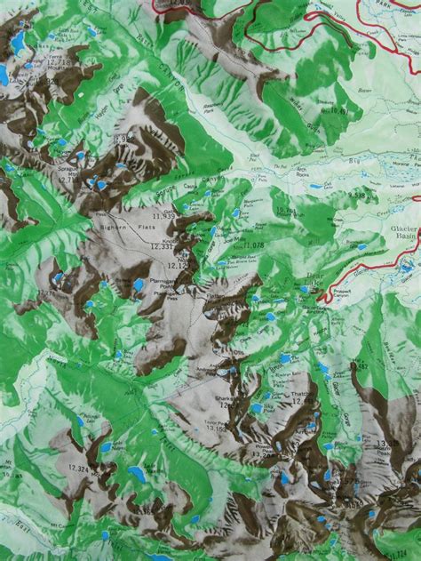 Rocky Mountain National Park 3D Raised Relief Map S Series Rocky