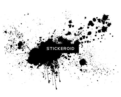 Paint Splash Black And White Png Download Clipart Large Size Png