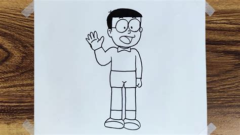 How To Draw Nobita From Doraemon Drawing Sketch Request Drawing