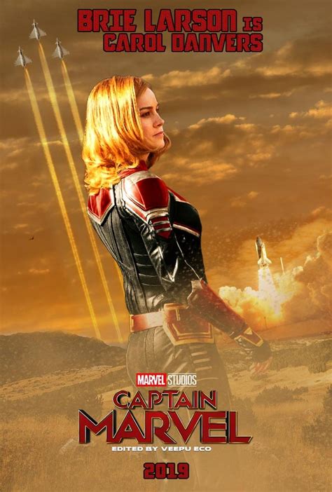 Бри ларсон, тейона паррис, иман веллани. My Fan-made "Captain Marvel" Poster (Version 2) : marvelstudios
