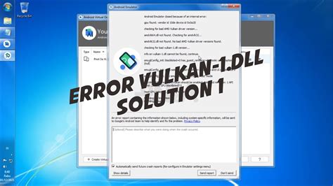Android Studio Emulator Error Vulkan Dll Solution YouTube
