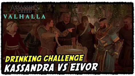 Eivor Vs Kassandra Drinking Challenge In Assassin S Creed Valhalla