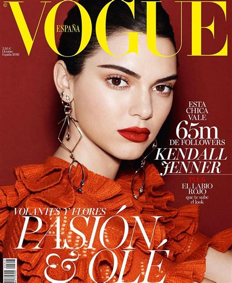 Kendall Jenner Wows On Vogue Spain Cover For Octobers Issue Daily