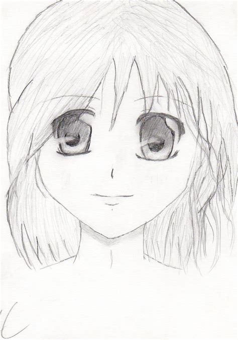 Simple Anime Girl By Mercedes97 On Deviantart