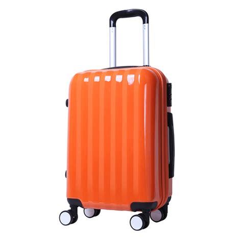 Newcom Carry On Luggage Hard Shell 20 Inch Abspc Orange Small Trolley