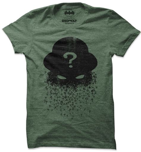 Riddler Silhouette T Shirt Official Joker Merchandise Redwolf