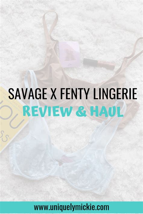 Savage X Fenty Lingerie Haul And Review Uniquely Mickie