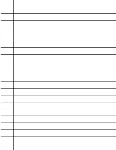 Lined Paper Template Printable