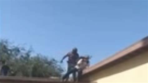 Watch Hero Grandpa Pushes Intruder Off His Roof