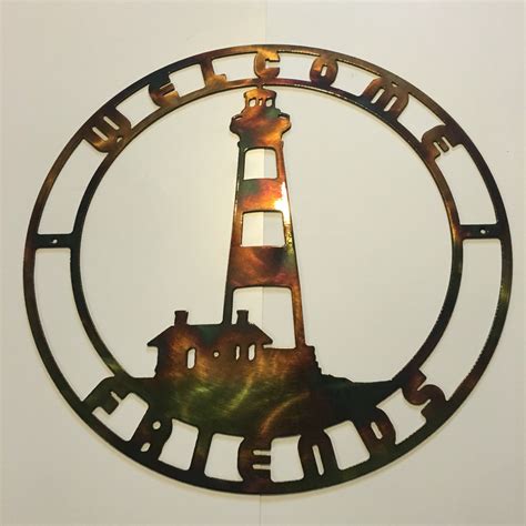 Bodie Island Nc Lighthouse Indoor Or Outdoor Plasma Cut Metal Wall Art