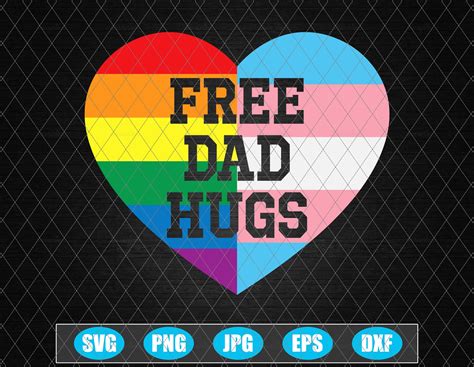 free dad hugs pride lgbt svg free dad hugs svg lgbt t for etsy