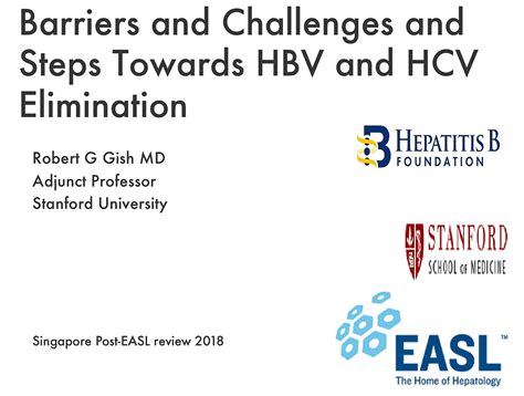 Barriers And Challenges And Steps Towards Hbv And Hcv Elimination Dr