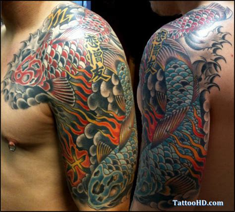 Half Sleeve Japanese Traditional Tattoos For Men Tattoo Ideas