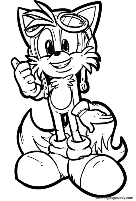 Tails Coloring Pages Free Printable Coloring Pages