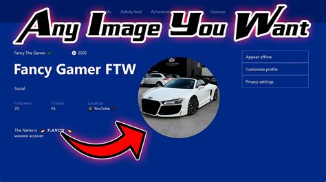 The image must be at least 1080 x 1080 pixels. How To Make ANY Image As Your Xbox ONE Gamer Pic !?! - YouTube