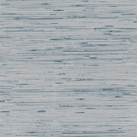 Lustrous Faux Grasscloth Wallpaper In Soft Blue And Metallic By York W