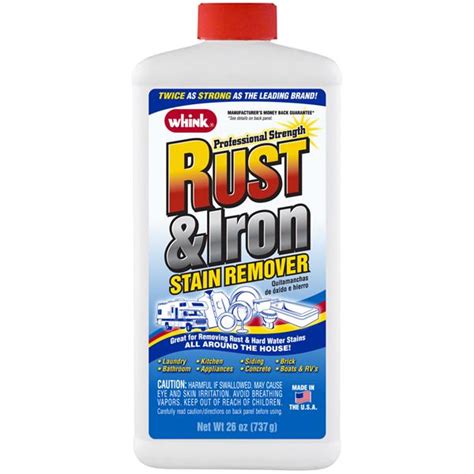 Whink Professional Strength Rust And Iron Stain Remover 26 Oz Bottle