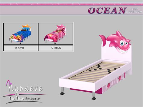 The Sims Resource Ocean Kids Bed Frame