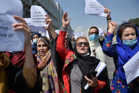 Afghan Women Stage Protest Demanding Role In Government Education As