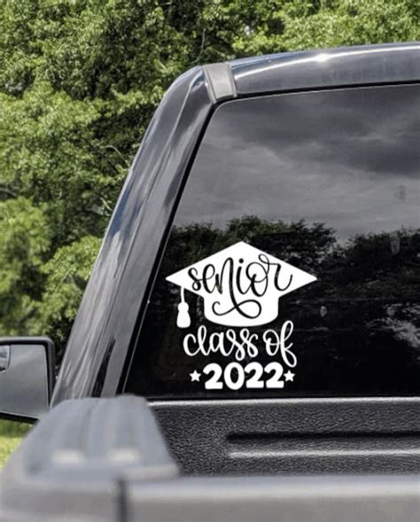 Class Of 2022 Style 4 Car Decals Class Of 2022 Stickers Etsy