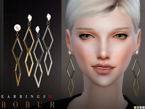 My New Earrings For Female 4 Colors Hq I Hope You Like It Found In Tsr