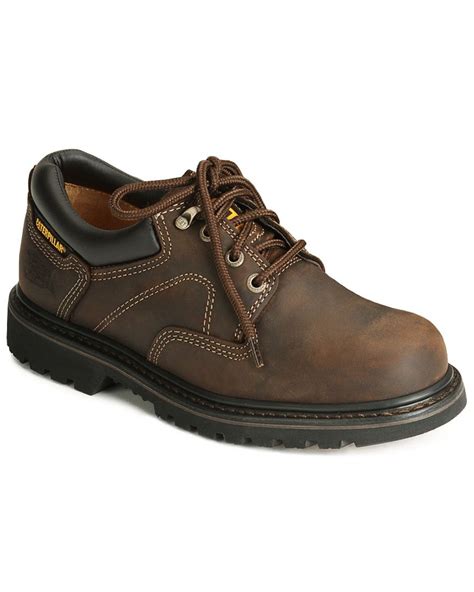 Caterpillar Mens Ridgemont Oxford Work Shoes Steel Toe P89702 Ebay