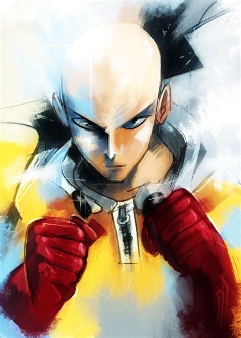 Steel Poster By Jim Wein One Punch Man Anime Saitama One Punch One