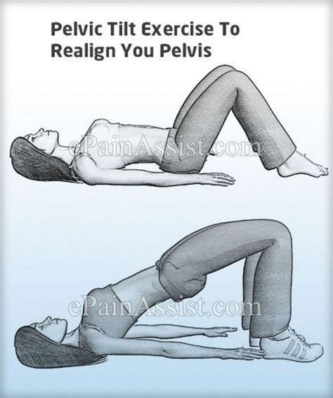 Pelvic Tilt Exercise To Realign You Pelvis HipProblems Pelvic Tilt