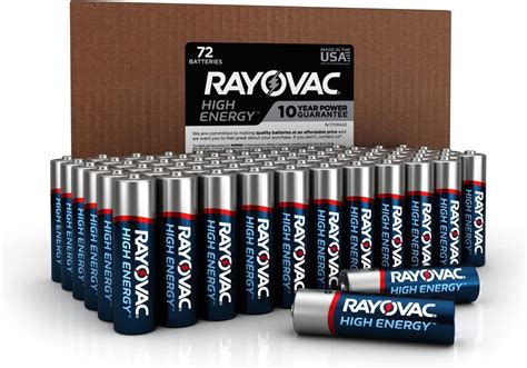 Rayovac Bx Aa Pack High Energy Alkaline Batteries Amazon Ca