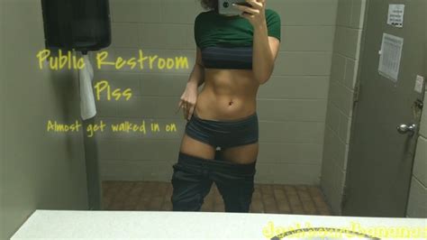 A Large Mirror In A Gas Station Restroom Before Peeing Xxx Mobile Porno Videos And Movies