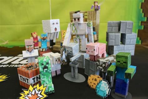 Printable Minecraft Papercraft Overworld Set Printable Papercrafts