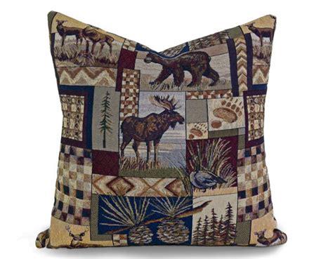Wildlife Pillows Cabin Pillow Moose Pillow Throw Pillow Etsy