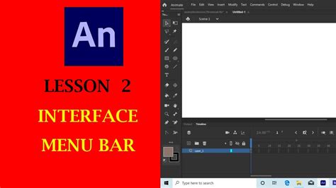 Basic Of Animation Lesson 2 Adobe Animate Interface Youtube