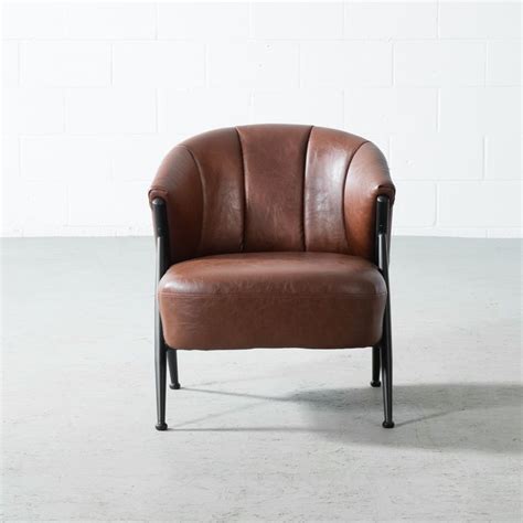 Leone Brown Vintage Leather Lounge Chair Leather Lounge Leather