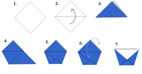 How To Make A Paper Cup By Folding 10 Steps With Pictures