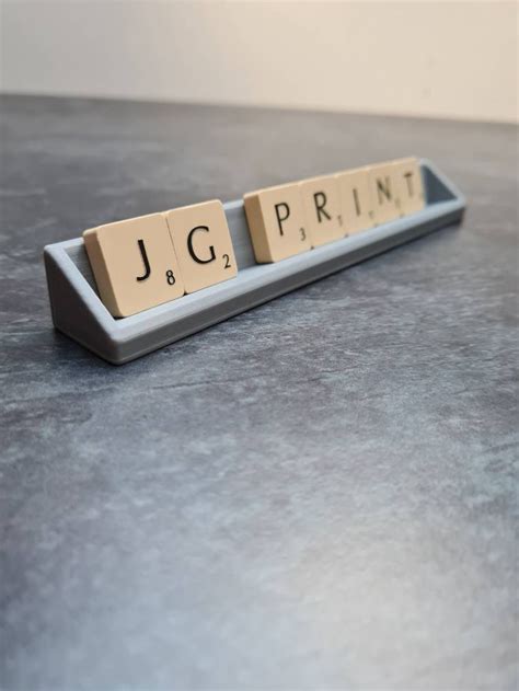 Personalised Scrabble Tile Holder 3d Printed Custom T Etsy