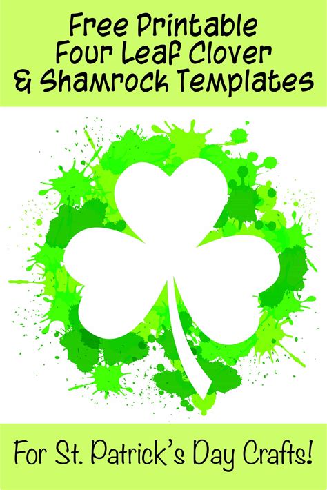 These Shamrock And Four Leaf Clover Patterns Go From 1 Up To 10 Free