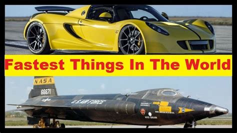 Top 10 Fastest Things In The World Top Ten Fastest Things