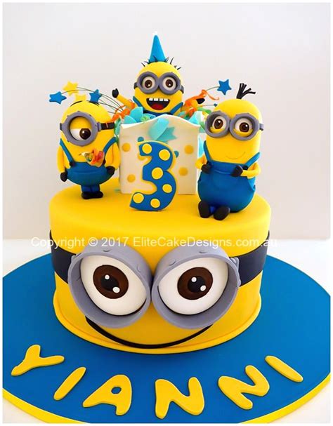 Exciting Minions Kids Birthday Cake Design In Sydney Minion Birthday