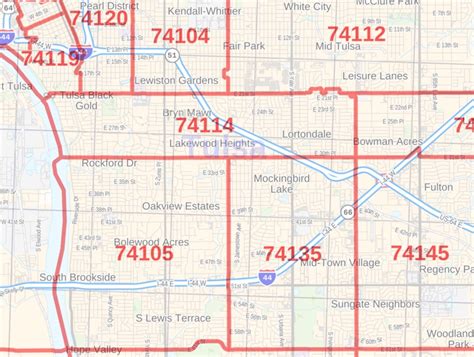 Tulsa Ok Zip Code Map Gambaran