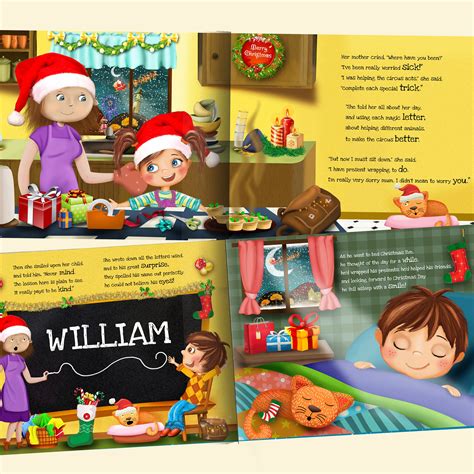 Personalized Childrens Christmas Story Book Handmade A Etsy