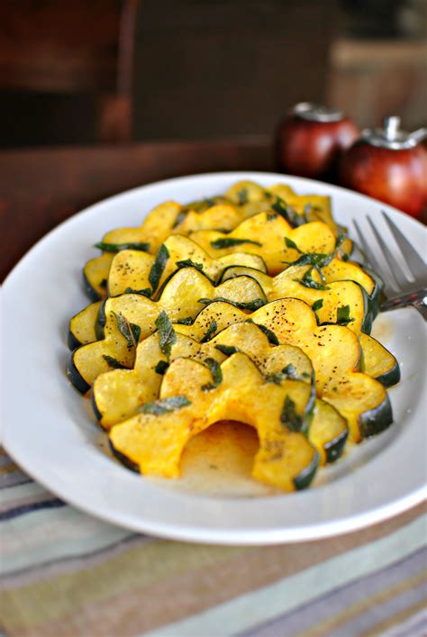 Roasted Acorn Squash With Butter And Brown Sugar Belly Full