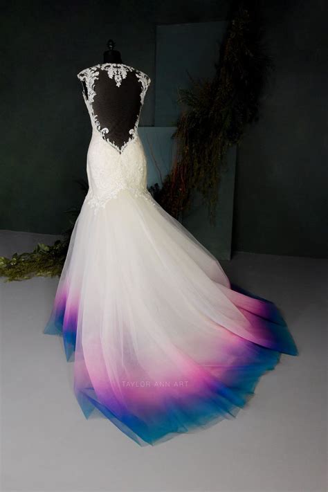 Colorful Ombré Wedding Gowns Shop — Canvas Bridal Painted Wedding