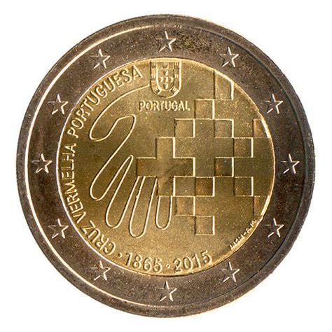Sondermünzen Portugal 2 Euro Münze 2015 Rotes Kreuz Sondermünze